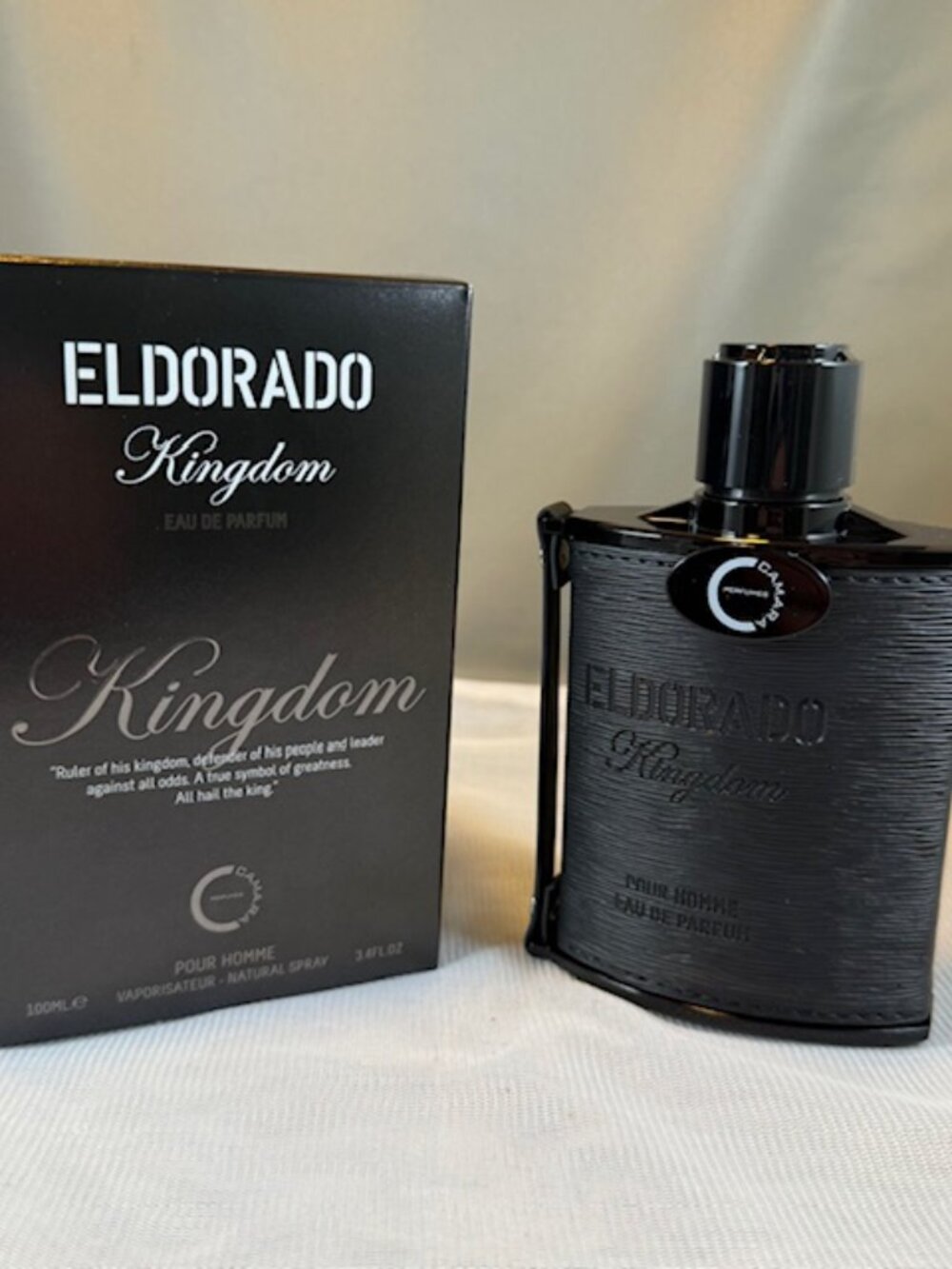 Camara Eldorado Kingdom Pour Homme Eau De Parfum Spray 3.4oz New Open Box $50